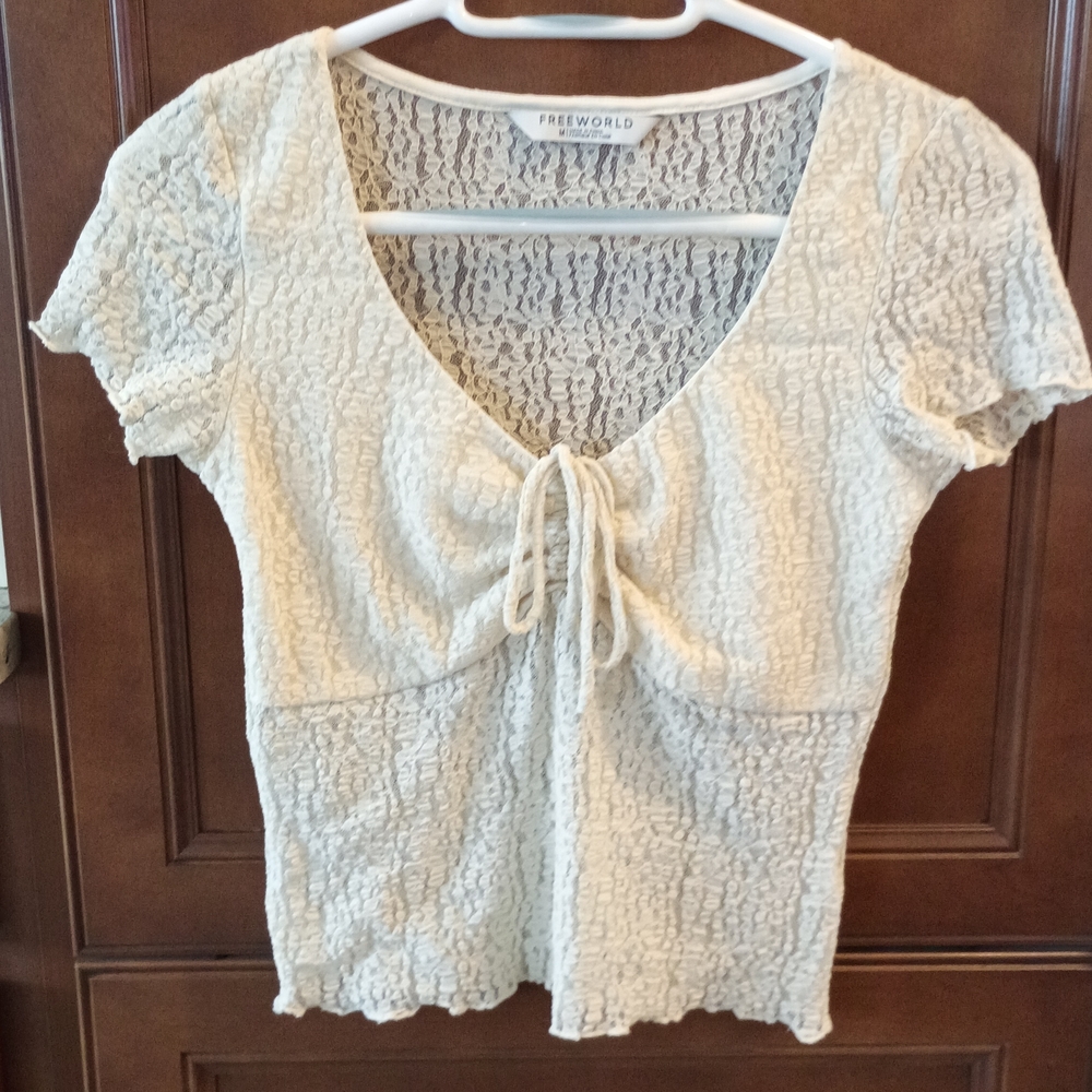 Cream Lace Blouse